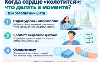 Когда сердце «колотится»: что делать в моменте?